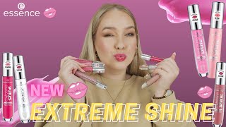 NEW essence EXTREME Shine Volume Lipgloss ✨ All 15 Shades Swatched 💋 Cosmetix [upl. by Terena]