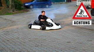 125 ccm GoKart  Probefahrt  Dumm Tüch [upl. by Acire746]