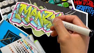 HOW TO DRAW GRAFFITI FOR BEGINNERS 2020 [upl. by Marozas]