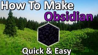 How To Get Obsidian in Minecraft Tutorial  Quick amp Easy [upl. by Ahsinet]