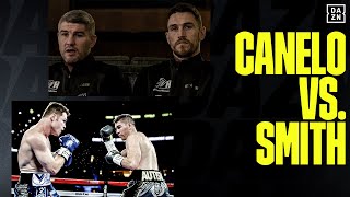 Callum Smith Watches Back Brother Liam Smiths Canelo Fight [upl. by Rofotsirk360]