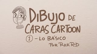 Tutorial Como dibujar una cara Cartoon Tutorial Básico Dibujo Cartoon por Rick RD [upl. by Aihsi]