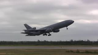 McDonnell Douglas KC10A Extender  Takeoff amp Landing [upl. by Kellby170]