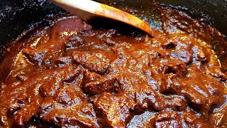 How to cook Chile Con Carne  CHILE COLORADO Recipe [upl. by Ydnolem]