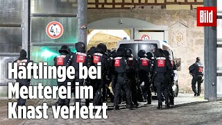 Gefängnismeuterei Polizei stürmt Knast in Thüringen  JVA Untermaßfeld [upl. by Padgett]