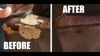 How To Fix Peeling Leather  Bonded  Blended Quick amp Easy [upl. by Stew]