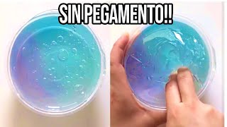 HAZ SLIME CON 1 INGREDIENTE💦 Probando Recetas SIN Pegamento [upl. by Oicram]