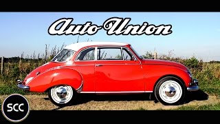 AUTO UNION DKW 1000 1958  Two 2 stroke  Test drive in top gear with engine sound  SCC TV [upl. by Tavis]