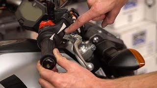 How To Adjust Your Motorcycle Throttle Cable  MC Garage [upl. by Ahtnammas]